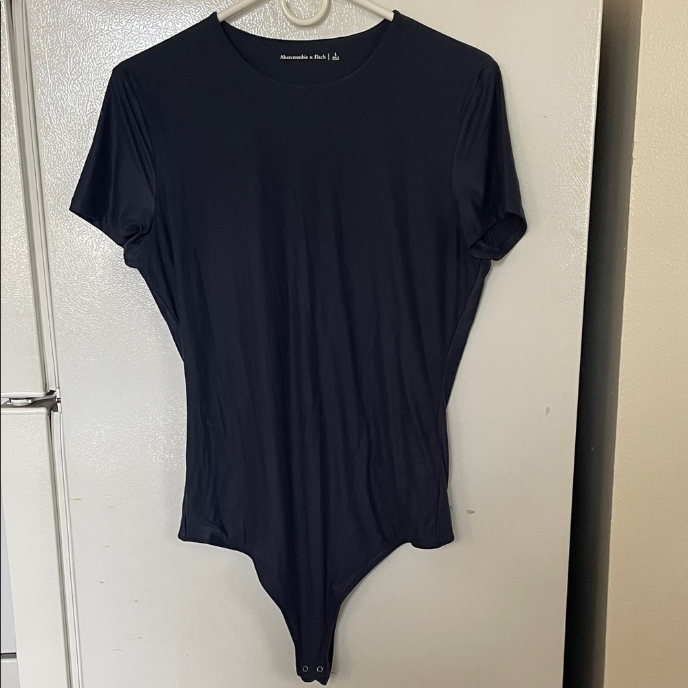 Abercrombie & Fitch Large Navy Short Sleeve Bodysuit